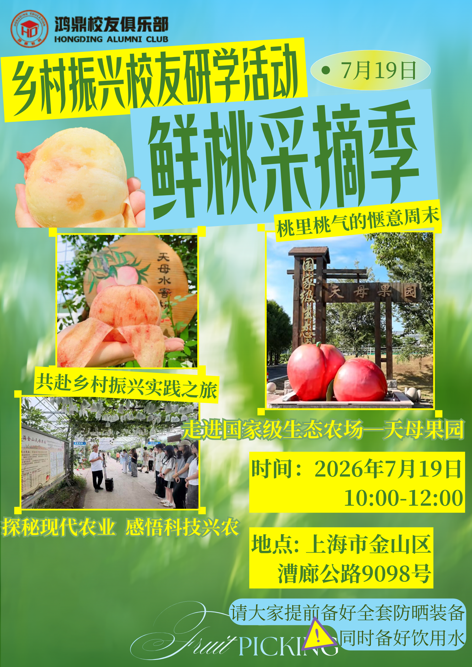 鸿鼎俱乐部活动—鲜桃采摘季