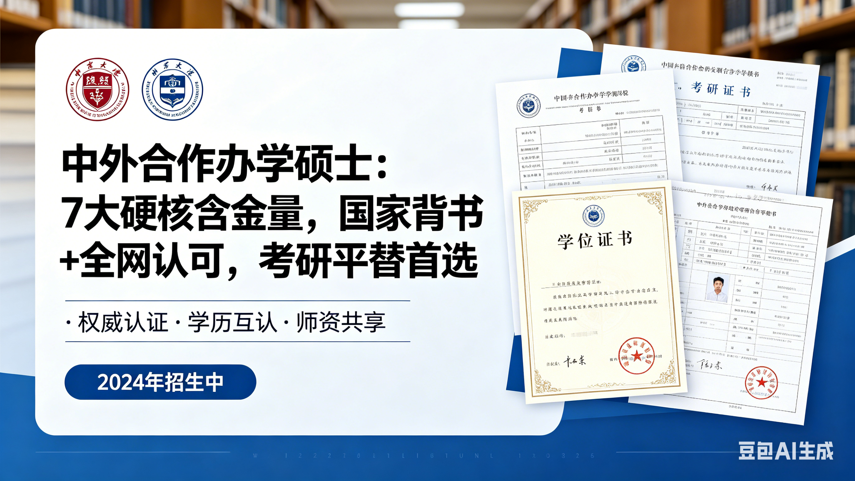 官宣！中外合作办学硕士：7大硬核含金量，国家背书+全网认可，考研平替首选